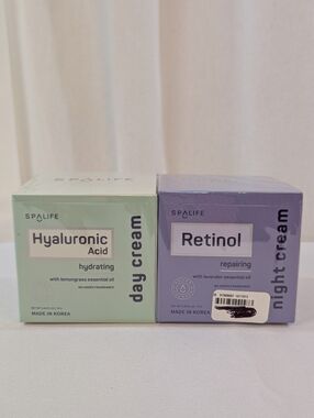 Spalife Hyaluronic Acid Day Cream And Retinal Night Cream Full Size Set